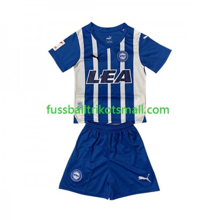 Fußballtrikots Deportivo Alaves Kinder 2023-2024 Kurzarm Heimtrikotsatz kaufen
